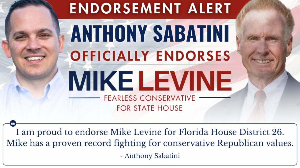 Lake County Republican Party Chairman Anthony Sabatini Endorses Mike Levine